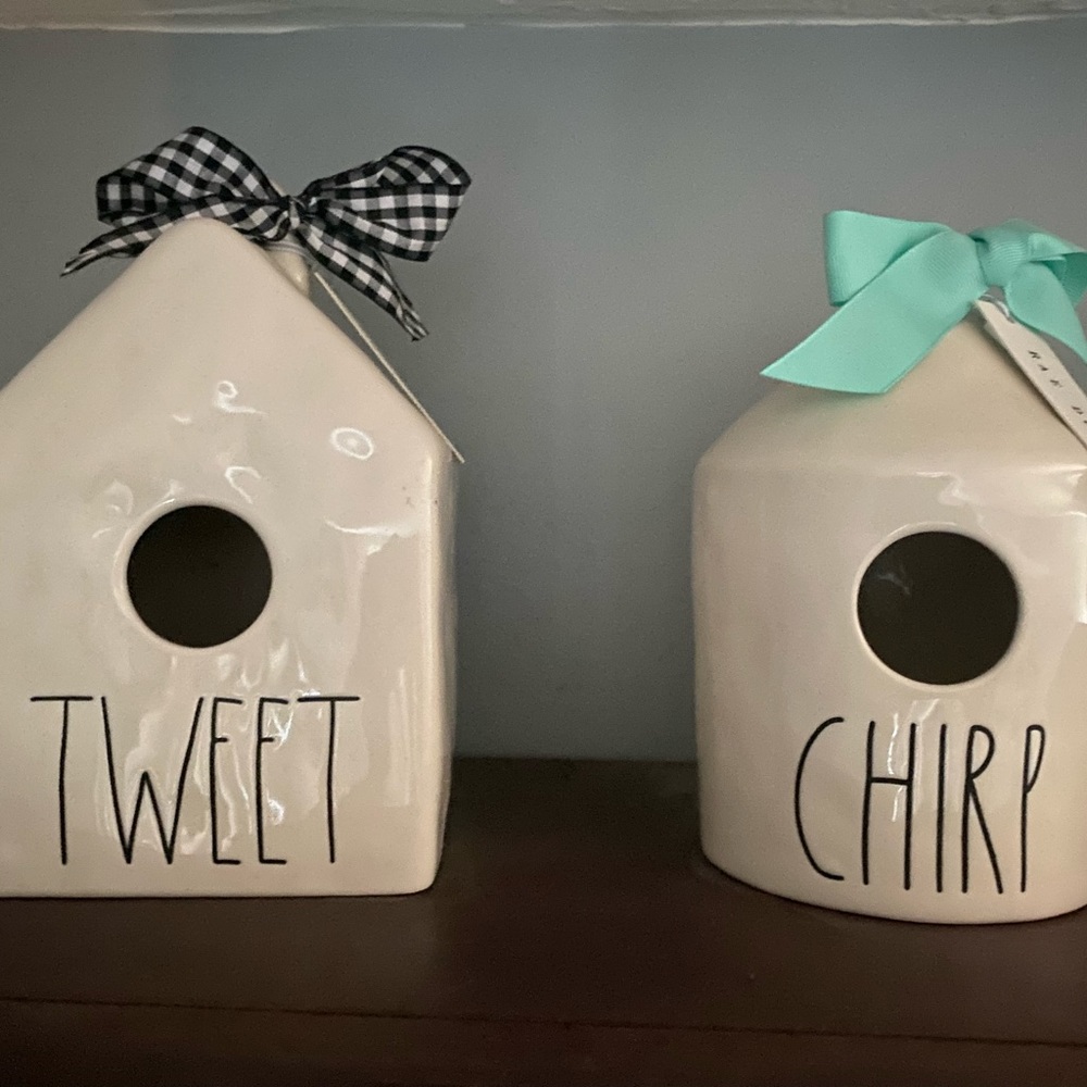 Rae Dunn Birdhouses (set of 2)